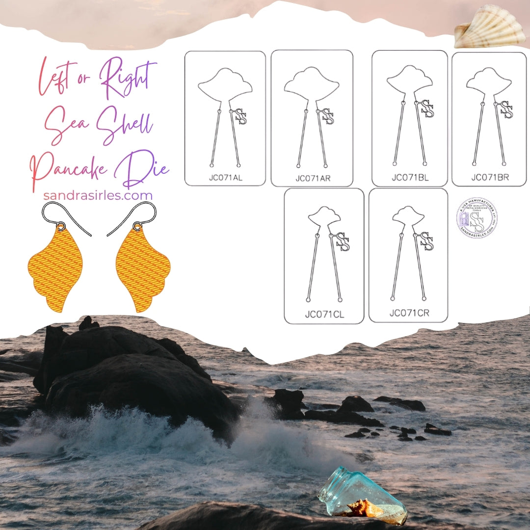 PANCAKE DIE JC071 EARRING COMPONENT LEFT OR RIGHT